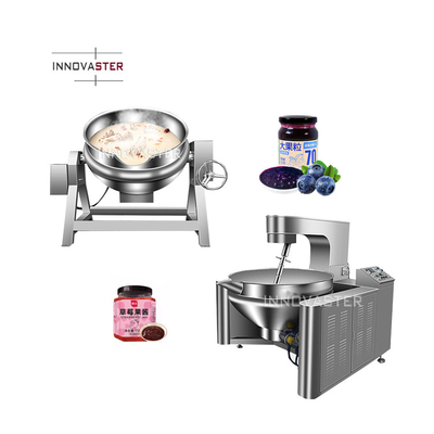 Velocidad de rotación 1-100RPM Pot eléctrico industrial calentado con chaleco para mezclar alimentos con aceite