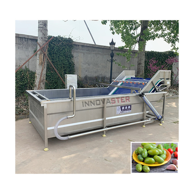 Lavadora automática para procesamiento de verduras de hoja de ensalada con dimensiones de 6000*1400*2400