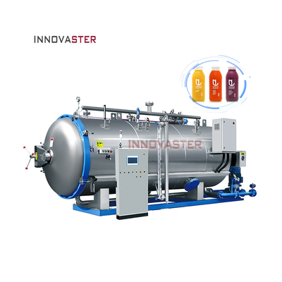 Vaso de vidrio de alimento de vapor horizontal industrial multifuncional Esterilizador de lata de estaño Retorte autoclave