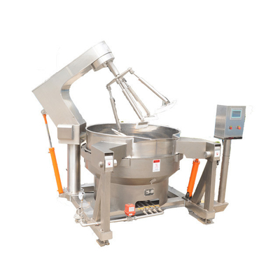 Todo de acero inoxidable automático de varias cabezas para hacer salsa cocinera / caldera de chaqueta para pasta