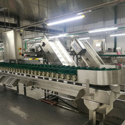 Máquina de clasificación de pescado de ostras de alta velocidad con múltiples bandejas giratorias para el procesamiento de carne