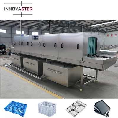 Máquina de limpieza a alta presión para bandejas, cajas y contenedores con boquillas de sujeción CW-03
