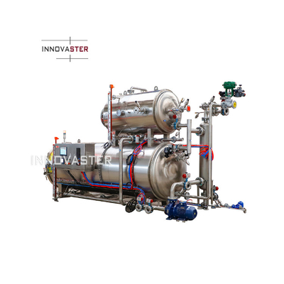Esterilizador de baño de agua de vapor mediano de alta presión Retorte autoclave para alimentos enlatados