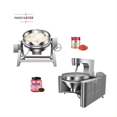 Salsa de frutas con mermelada de chilli Cocinera multi-coco de acero inoxidable caldera eléctrica con agitador