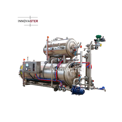 Máquina de retorte de alimentos multifunción fácil de usar para botellas de alimentos enlatados