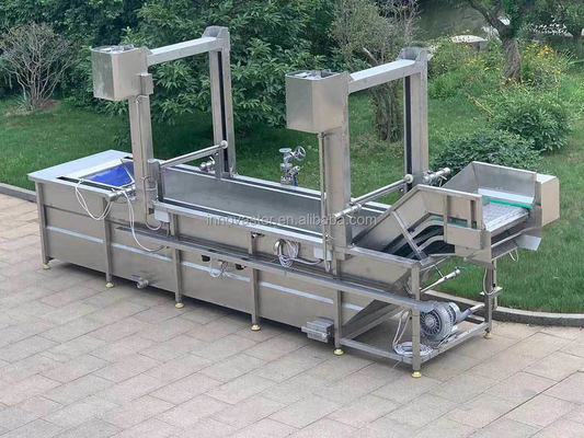 Reciclaje de agua SUS 304 Pantalla de elevación del tanque Lavadora de verduras y frutas para el diseño