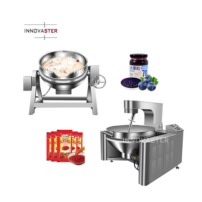 Calentamiento eléctrico/vapor/aceite mezclador automático de olla de cocina sartén de ebullición caldera cubierta con raspadora