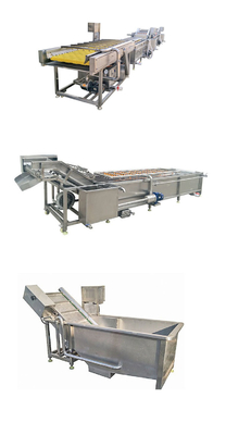 Máquina de lavado de vegetales y frutas para un proceso de limpieza fácil