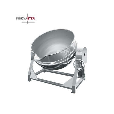 Acero inoxidable 304 Calderón eléctrico de doble gas con chaleco de vapor con agitador de mezclador y cocina