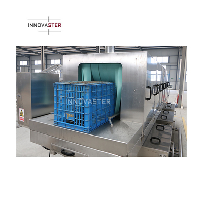Lavadora industrial de alta presión para contenedores de alimentos Volumen de ventas Cestas 18kw Potencia