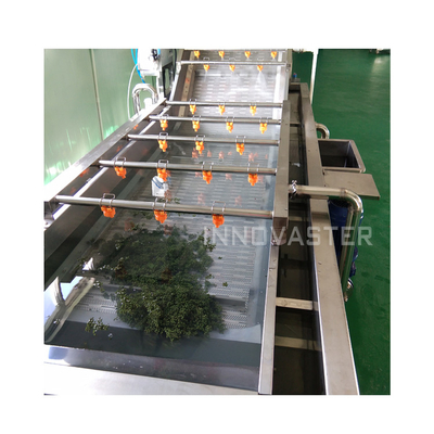 Máquina de lavado de agua para el corte y procesamiento de papas de frutas y vegetales con burbujas de aire