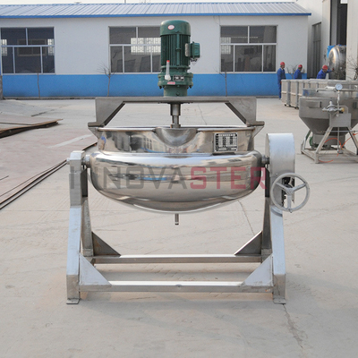 100L-500L Industrial de vapor / eléctrico / aceite mezclador de cocina olla con chaleco con agitador