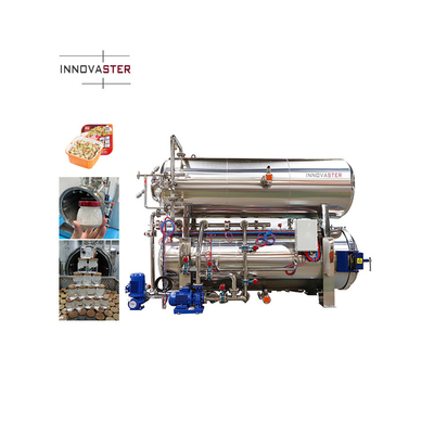Máquina de esterilización de alimentos de 2100 KG para esterilizadores de vapor de atún enlatado totalmente automáticos