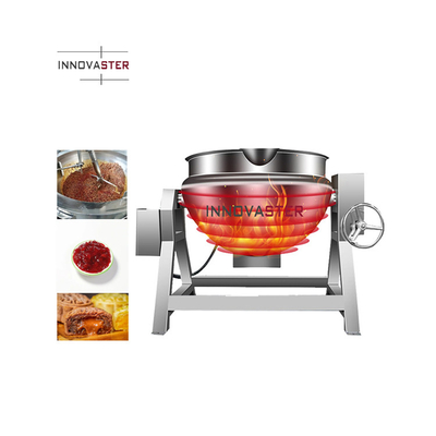 Cocina eléctrica de vapor caldera con abrigo para hervir y mezclar en cocinas comerciales