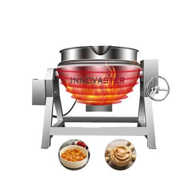 Cacerola de calefacción eléctrica/vapor/aceite de gran capacidad de 500L para procesamiento de verduras