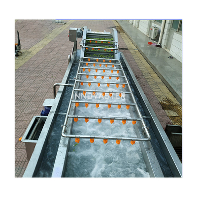 380v de alimentación eléctrica automática de la ensalada congelada frutas y verduras de procesamiento y secado línea
