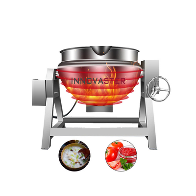 Equipo de cocina Mezclador de acero inoxidable de 500L con sistema de inclinación eléctrica y agitador