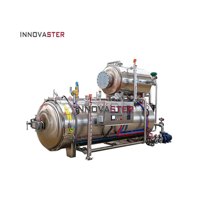 Máquina de esterilización a alta temperatura con baño de agua y autoclave para alimentos prefabricados
