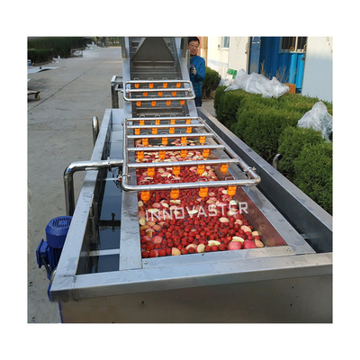 Lavadora de frutas y hortalizas de tipo vórtice de reciclaje de agua con diseño ventajoso