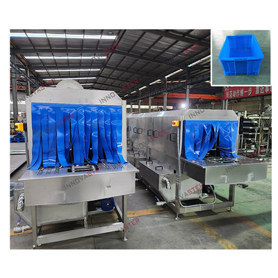 Lavadora continua de contenedores de polipropileno/acero inoxidable para el sector industrial 6000*2800*2200