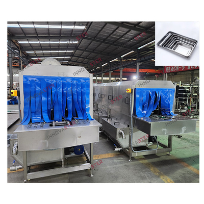 Máquina de limpieza automática con lavadora de plata industrial y moldes de contenedores PP/SUS304