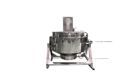 50-600L calefacción de gas sopa de carne hacer caldera con chaqueta olla de cocina mezclador máquina de remate
