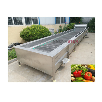Máquina de lavado acuático de frutas y verduras con burbujas de aire de 512 kg de capacidad