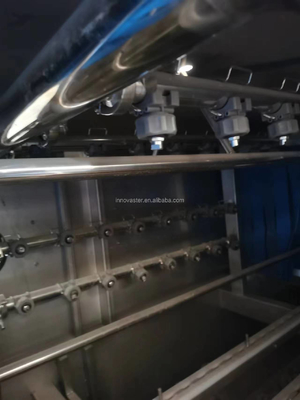 Lavadora de contenedores de plástico industrial automática de 18 kW de potencia y 215 KG de capacidad