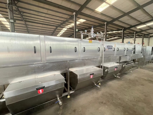 Lavadora de bandejas de plástico industrial automática crea un gran número para la tienda de alimentos