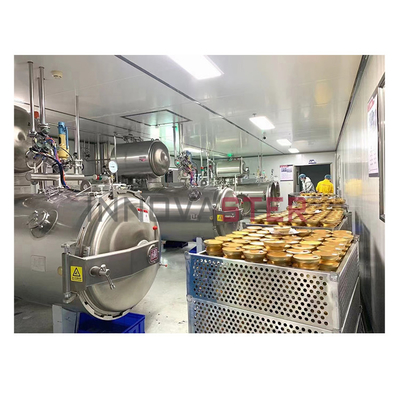 Máquina de retorte de autoclave para alimentos listos para comer enlatados