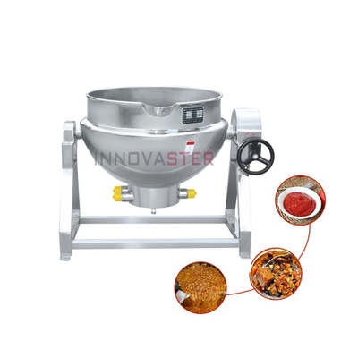 Cacerola eléctrica de gas de vapor de 500L con chaleco de aceite con 220V/230V/380V/415V/440V de voltaje