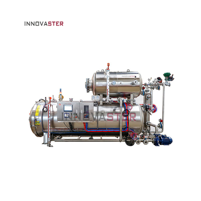Retorte de autoclave industrial de 380 V para esterilización de frascos de vidrio de laboratorio botellas de lata