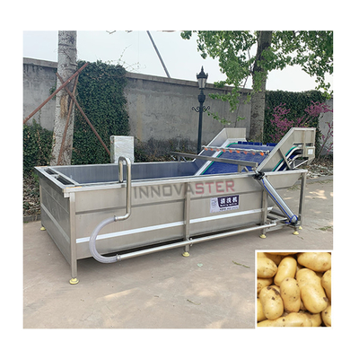 Máquina de limpieza comercial de frutas 512 KG Capacidad para lavado automático de verduras