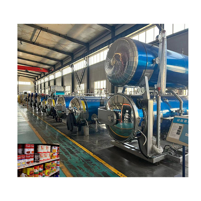 Máquina de retorte de esterilización por inmersión en agua para bolsas/bolsas/contenedores/botellas/vasos