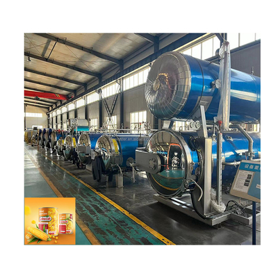 Envases de agua de coco de esterilización a alta temperatura con diseño de retorte horizontal