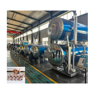 Retorte automático de lotes para esterilización de aire en autoclave de vapor industrial con aire medio