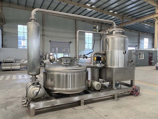 Calentador de vapor Fritar de vacío medio profundo 960 KG Capacidad para papas fritas de plátano manzana