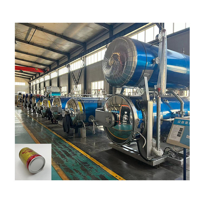 Autoclave de retorte eléctrico de alta presión a temperatura enlatada con acero inoxidable 304