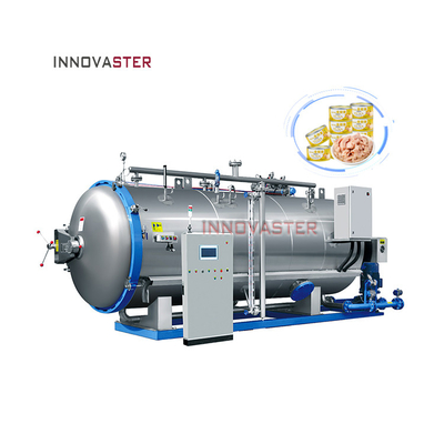 Máquina de esterilización de baño de agua horizontal para bebidas alimenticias 1100*1200*1500MM Diseño