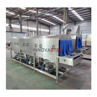 Máquina de lavado de bandejas de paletas de plástico industrial