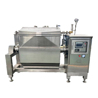 Calderón horizontal con chaleco de vacío para cocinador de jarabe de coco / caña de azúcar / frijol rojo personalizado