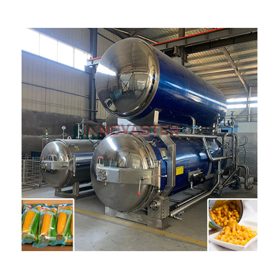 1100*1200*1500MM Retorte de arroz de esterilización a alta temperatura para plantas de procesamiento de alimentos