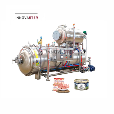 Máquina de retorte de esterilización a alta temperatura para envases de bolsas de alimentación de 2100 KG