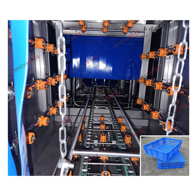 Túnel de lavado automático de la caja de la cesta de la panadería de agua de vapor con 18kw de tensión 380/480V