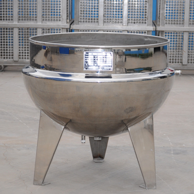 Cocina a vapor caldera con chaleco con agitador estructura principal sistema de inclinación piernas de cocción
