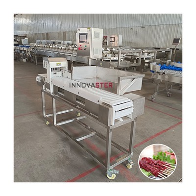 Grado automático velocidad automática salchicha barbacoa cordero máquina de espiga para cocinar rápido