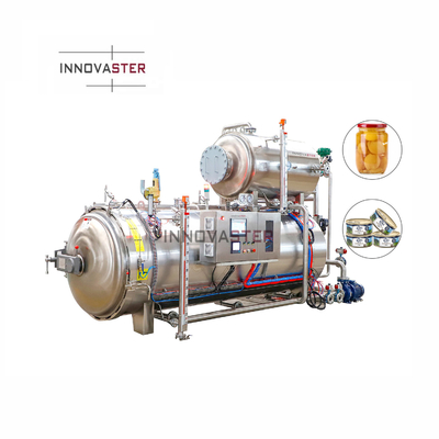 2100 KG Industria Azufre Botella de agua Alimentos Baño de agua Esterilizador Máquina de retorte de autoclave