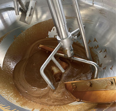 Mezclador planetario de pasta de sopa de tomate de acero inoxidable 304 para plantas de procesamiento de verduras