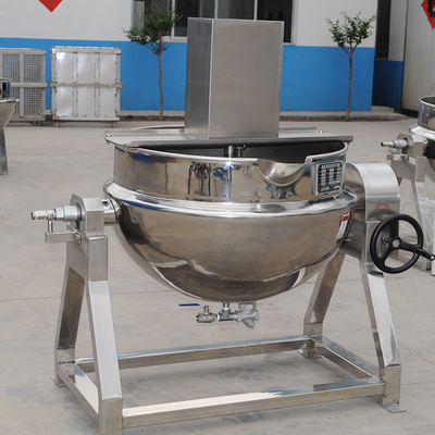 Cacerola automática de vapor de 50L para salsa de caramelo con pasta de frijoles rojos