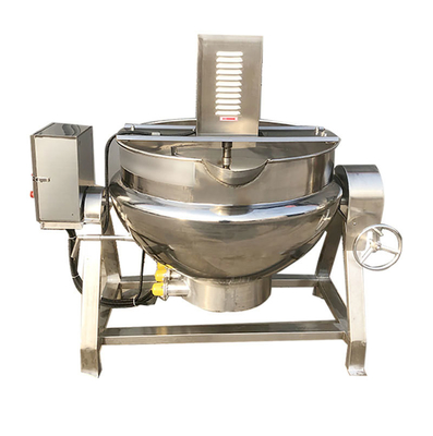 Acero inoxidable 304 caldera de calefacción eléctrica con chaleco para salsa de caramelo de pasta de frijoles rojos